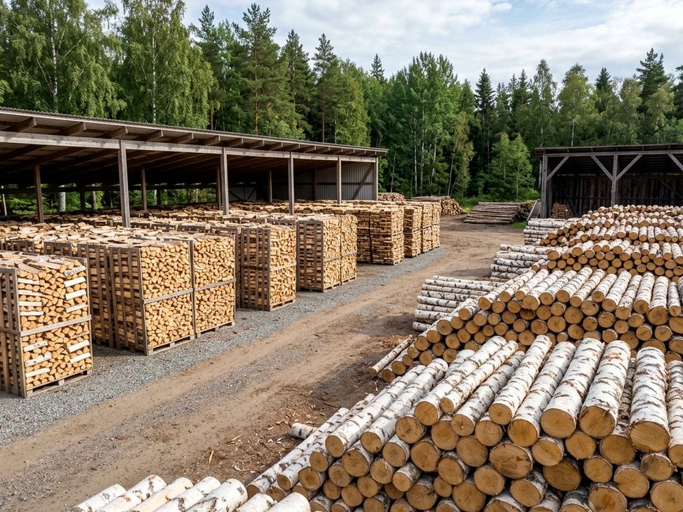Переборка старой поленницы в Коммунарке